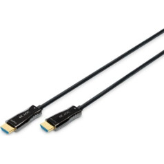 Digitus Hibrīda savienojuma kabelis aoc hdmi 2.0 premium highspeed 4k / 60hz uhd hdmi a / hdmi am / m 10m melns