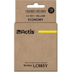 Actis kb-985y tinte (brother lc985y aizstājējs; standarta; 19,5 ml; dzeltena)