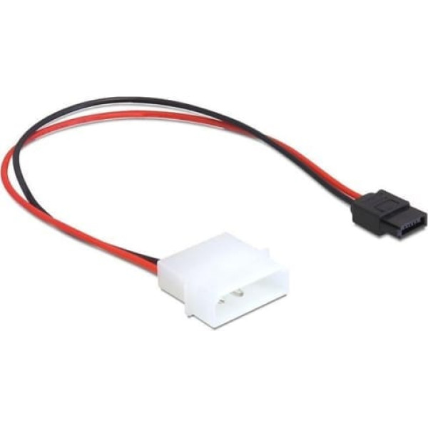 Delock SATA power cable molex(m)->sata(f) 6pin 24cm