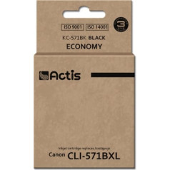 Actis kc-571bk tinte (Canon Cli-571bk aizstājējs; standarta; 12 ml; melna)