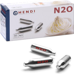 Hendi N2O-gāzes putukrējuma sifona kārtridži 50 gab - Hendi 586907