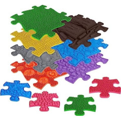 muffik Orthopaedic Sensory Texture Mats Basic Set 2 Inches 11 Pieces for Tactile Perception