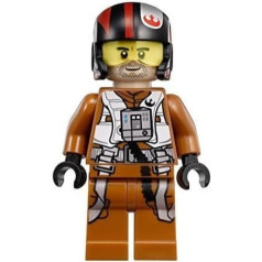 LEGO Star Wars: The Force Awakens PoE Dameron X-Wing Pilot Minif attēls, ko izstrādājis LEGO