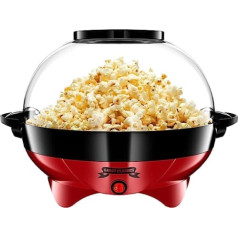 Gadgy ® Popcornmaschine l 800W Popcorn Maker mit Antihaftbeschichtung und Abnehmbares Heizfläche l Still und Schnell l Inhalt 5 Liter