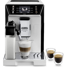 De'Longhi PrimaDonna klases pilnībā automātisks kafijas automāts ar piena sistēmu, kapučīno un espresso, nospiežot vienu pogu, 3,5 collu TFT krāsu displeju un lietotņu vadību