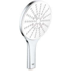 Grohe 26597000 Vitalio SmartActive 150 Hand Shower (Water-Saving, 3 Jet Types, Anti-Limescale System), Chrome