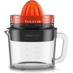 Taurus Citrus stikla citrusaugļu sulu spiede (dubultā maņu rotācija, kopējais tilpums 1 litrs)