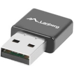 Lanberg n300 nc-0300-wi tīkla karte (usb 2.0, wifi antenas savienotājs)