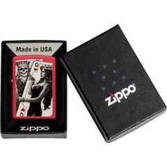 Zippo Lighter 48624 Skull King Queen Beauty