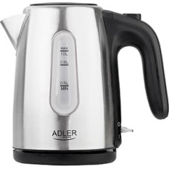 Adler AD 1273 electric kettle (1200w 1l; silver color)