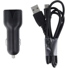 Maxlife MXCC-01 car charger 2x USB 2.4A black + USB-C cable