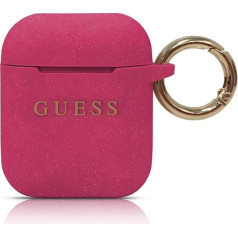 Guess GUACCSILGLFU Silicone Case For Apple Airpods 1 | 2 Pink