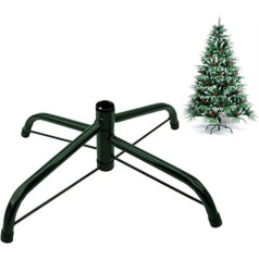 Christmas Tree Stand Foldable Christmas Tree Stand with Rubber Feet Christmas Tree Base Metal Stand for Artificial Christmas Trees Christmas Party Decoration (30 cm, Diameter 1.9 cm)