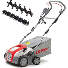 IKRA Electric Scarifier Zālāju aerators IEVL 1840 Catcher 55L Darba platums 40 cm Regulējams Darba dziļums 1.800W