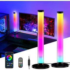 YAMYONE LED gaismas josla 360° RGB viedās lampas sinhronizācija ar mūziku Ambilight TV modernizēta fona apgaismojuma vadības lietotne tālvadības pults telpas dekorēšana apkārtējās spēles spēļu istabas dators