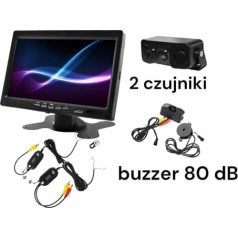 Nvox hm 716 hd galvas balsts vai brīvi stāvošs 7 collu LCD monitors ar atpakaļgaitas kameru un bezvadu moduli