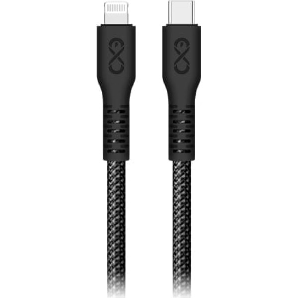 Orno USB-C kabelis — Lightning eXc IMMORTAL, 0,9 m, 30 W, ātra uzlāde, jauktas krāsas