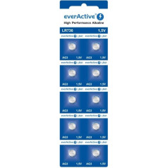 Everactive Mini G3 LR736 LR41 sārma baterijas, blisteris pa 10 EVAG3