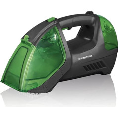 CLEANmaxx Upholstery and carpet cleaner, wireless, portable and handy, suitable for upholstery, mattresses, carpets and car seats, 2200 mAh battery for up to 15 minutes of continuous operation [anthracite/green]