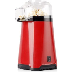 ARDES — AR1K05, kompakts un ātrs popkorna automāts — popkorns gatavs 3 minūtēs — maza popkorna mašīna, sarkanā krāsā