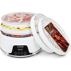 COSORI Dehydrator for More Possibilities, Food Dehydrator with 5 Stackable and Removable Trays, Adjustable Height, Temperature Control (35-75°C), BPA-Free, 350 W, White