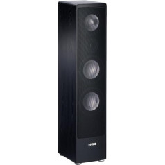 Canton Ergo 690 DC 3-Way Bass Reflex Floor Speaker (170/320 Watt, Bi-Wiring/Bi-Amping Connection Panel) Black