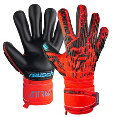 Reusch Attrakt Freegel Gold Finger Support Gloves 53 70 130 3333 / Red / 10.5