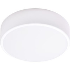 Orno OVO LED griestu lampa, 24W, 4000K, 2750lm, balts tērauds, matēta stikla vāciņš, IP20, ? 300