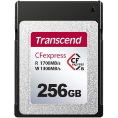 Transcend CFexpress 820 B tipa atmiņas karte TS256GCFE820 - lasīšanas/rakstīšanas ātrums līdz 1700 MB/s / 1300 MB/s