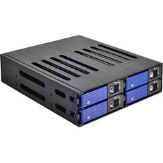 Fantec MR-SA1041 diskdziņa korpuss SAS un SATA 1 x 13,34 cm (5,25 collas) 4 x 6,35 cm (2,5 collas) HDD/SDD