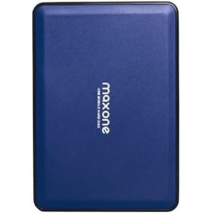 Maxone portatīvais ārējais cietais disks 500 GB — 2,5 collu USB 3.0 dublējumkopijas HDD Portable televizoram, personālajam datoram, Mac, MacBook, Chromebook datoram, Xbox One, Wii u, PS4, klēpjdatoram, galddatoram, Windows (zils 500 GB)