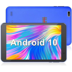 Haehne planšetdators 8 collu Android 10, 8 collu planšetdators, četrkodolu procesors, 2 GB RAM + 32 GB ROM, 128 GB paplašināma, 1280 x 800 IPS, akumulators 4000 mAh, WiFi, GPS, Bluetooth, zils