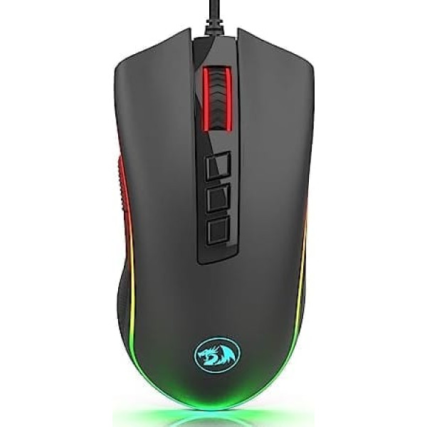 Redragon M711-FPS Cobra FPS Optical Switch (LK) Gaming Mouse with 16.8 Million RGB Color Backlight, 24,000 DPI, 7 Programmable Buttons