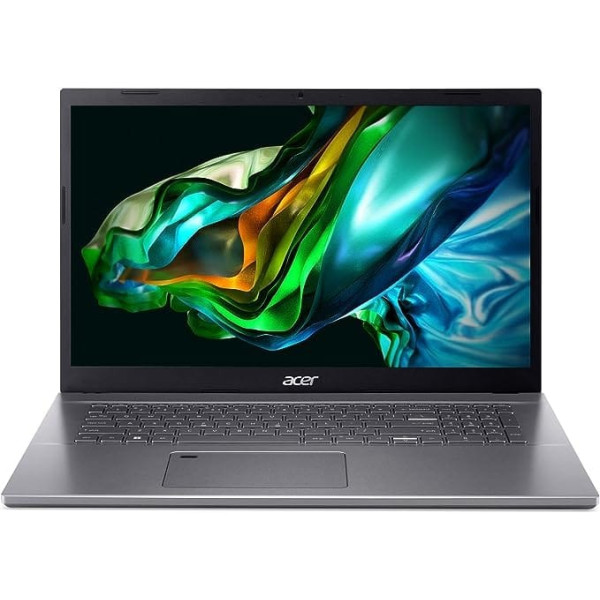 Acer Aspire 5 klēpjdators, A517-53G-53BA, 17,3 collu FHD displejs. Intel Core i5-1235U, 16 GB RAM, 512 GB SSD, NVIDIA Geforce MX550, Windows 11, QWERTZ tastatūra, pelēka