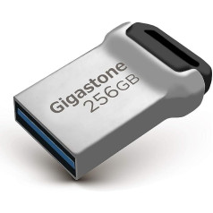 Gigastone Z90 256 GB USB 3.1 zibatmiņas disks, Mini Fit metāla ūdensizturīgs kompaktais pildspalvas diskdzinis, uzticamas veiktspējas zibatmiņas disks, USB 2.0 / USB 3.0 interfeiss saderīgs