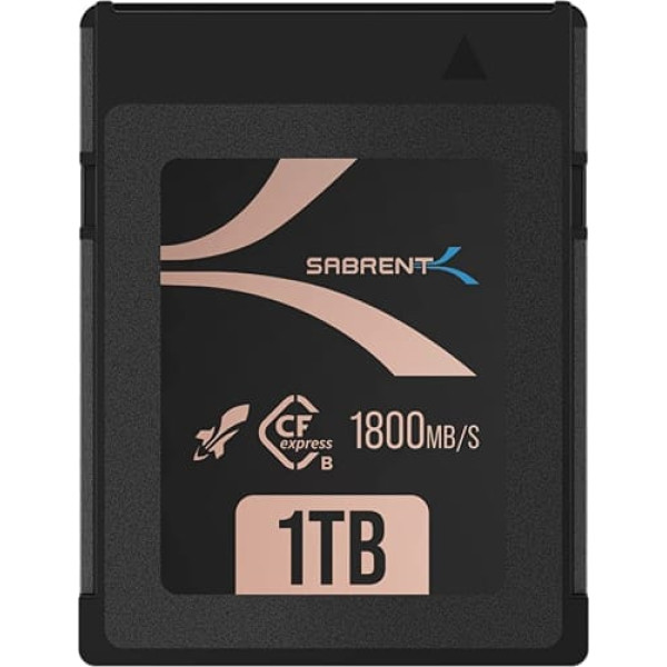 SABRENT Rocket CFX PRO 1TB CFexpress B tipa atmiņas karte R1800MB/s W1700MB/s (CF-XXIT-1TB)