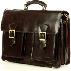 Mazzini Business MARCO MAZZINI vintage roku darbs vīriešu portfelis - īsta āda - CIRO Classic tumši brūns (3836-uniw)