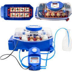 Inkubatora inkubators 8 olām automātiski ar profesionālu 50 W mitrināšanas sistēmu