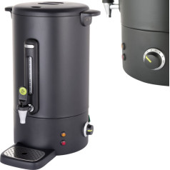 Karstā ūdens padeves kafijas sildītājs ar nepilošu krānu melns Concept Line 18 l - Hendi 211465