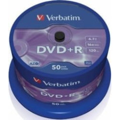 Verbatim Matricas DVD+R AZO  4.7GB 16x 50 Pack Spindle