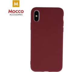 Mocco Ultra Slim Soft Matte 0.3 mm Matēts Silikona Apvalks Priekš Xiaomi Mi Note 10 / Mi Note 10 Pro / Mi CC9 Tumši Sarkans