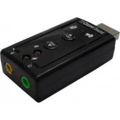 Savio AK-01 Sound Card USB | 7.1 | Adjustable Volume | Microphone
