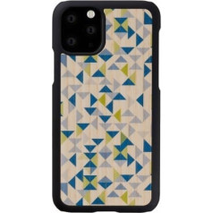 MAN&WOOD SmartPhone case iPhone 11 Pro blue triangle black