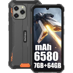 Blackview BV5300 Pro(2023) Outdoor Handy Ohne Vertrag, 6580mAh Akku Android 12 Outdoor viedtālrunis, 2,3 GHz Octa Core 7GB+64GB/1TBGB Erweiterbar, 13MP+8MP 6.1