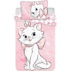 Disney Marie Aristocats bērnu gultas veļas komplekts gaiši rozā 140 x 200 cm