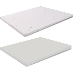 Memory Foam Topper 160 x 190 cm Augstums 3 cm Noloba Aloe Vera Medicīniskā ierīce