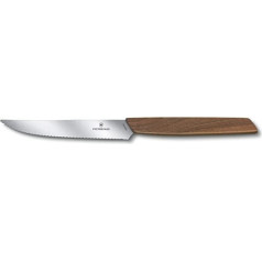 SwissModern Steakm komplekts, 2 gabali, viļņi, 12 cm, rieksts, dāvana