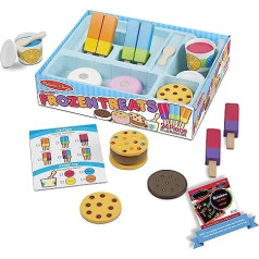 Koka rotaļu komplekts Melissa & Doug Fr ozen Treats ar 1 M&D Scratch Fun Mini Pad (09869)