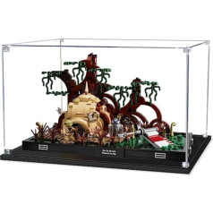 SWDZ displeja futrālis priekš Lego Dagobah Jedi Training Diorama 75330 akrila statīvs priekš LEGO 75330 (nav iekļauts) Izmērs: 35 x 25 x 20 cm (caurspīdīgs)