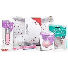 Curaprox Baby Gift Set Pink with Teether Nuggi Holder and Ultra Soft Baby Toothbrush